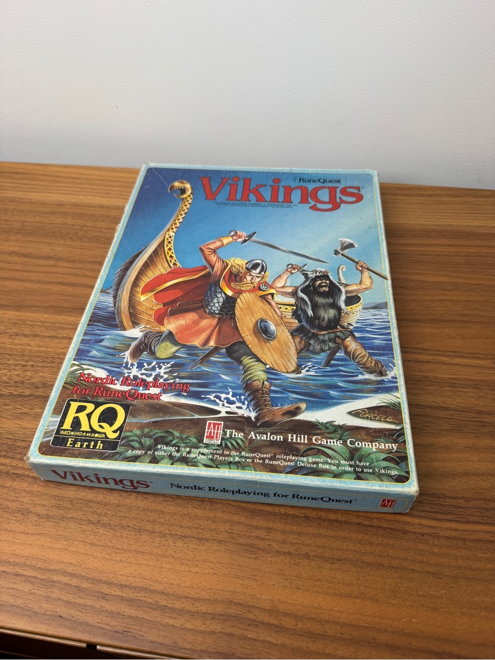 Compete RuneQuest: Vikings boxed set (published by Avalon Hill in 1985)